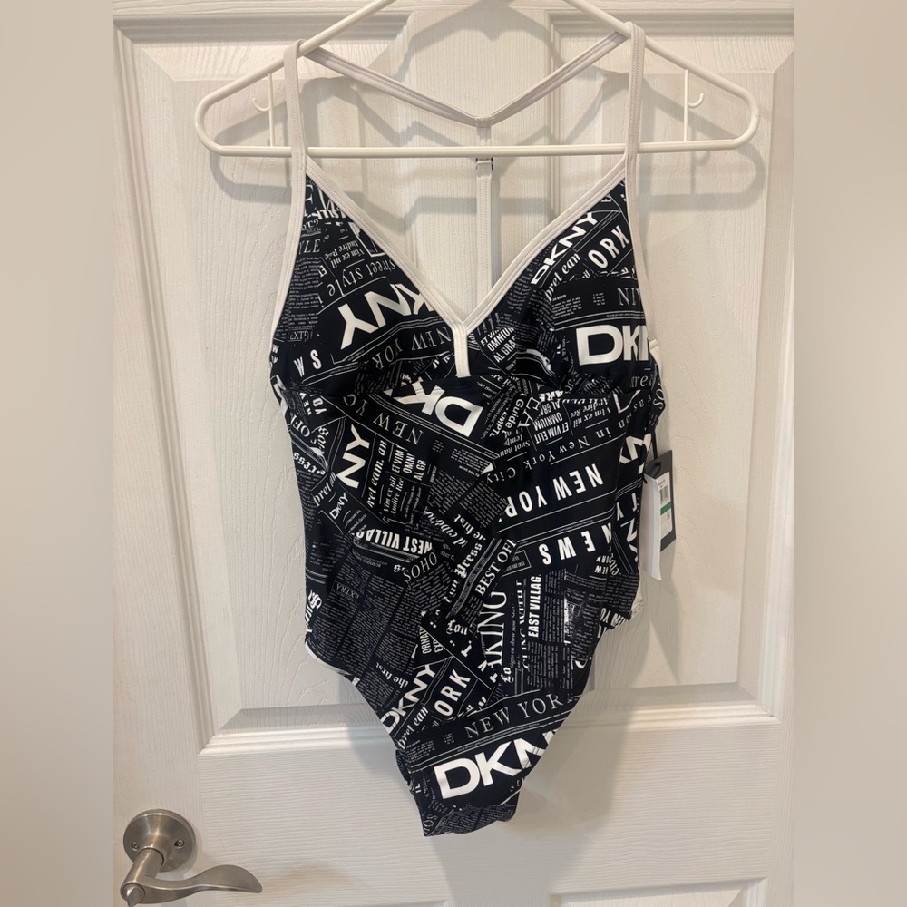 DKNY Black and White Swimsuit